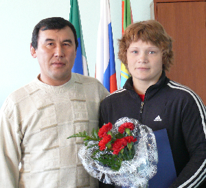 Л. Волосова и тренер